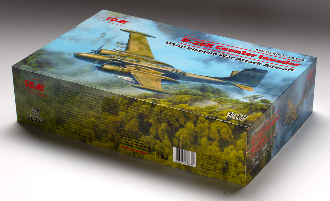 ICM 1/48 Scale B-26K Counter Invader Plastic Model Kit Review ...