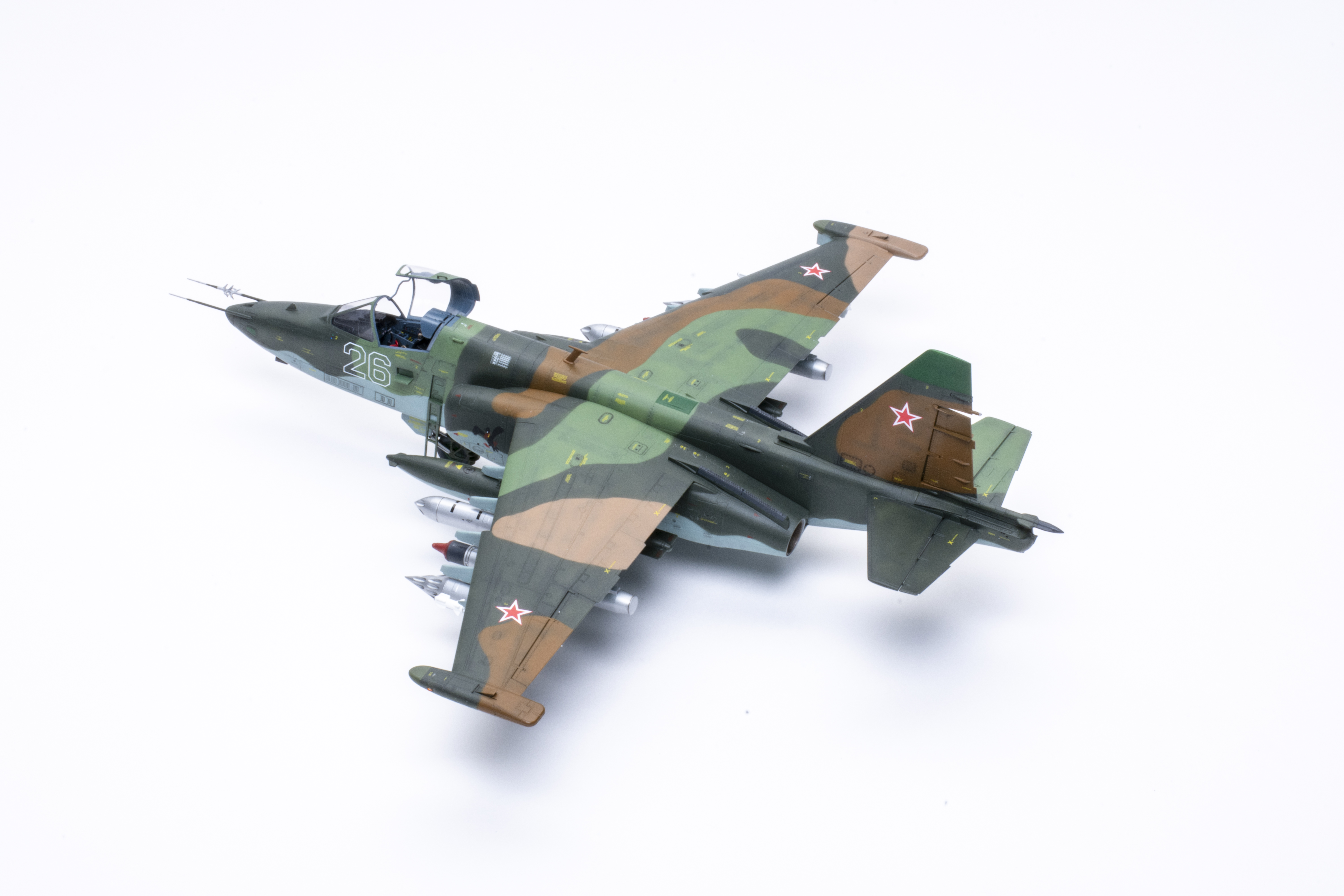 Zvezda 1 48 scale Su 25 Frogfoot plastic model kit review