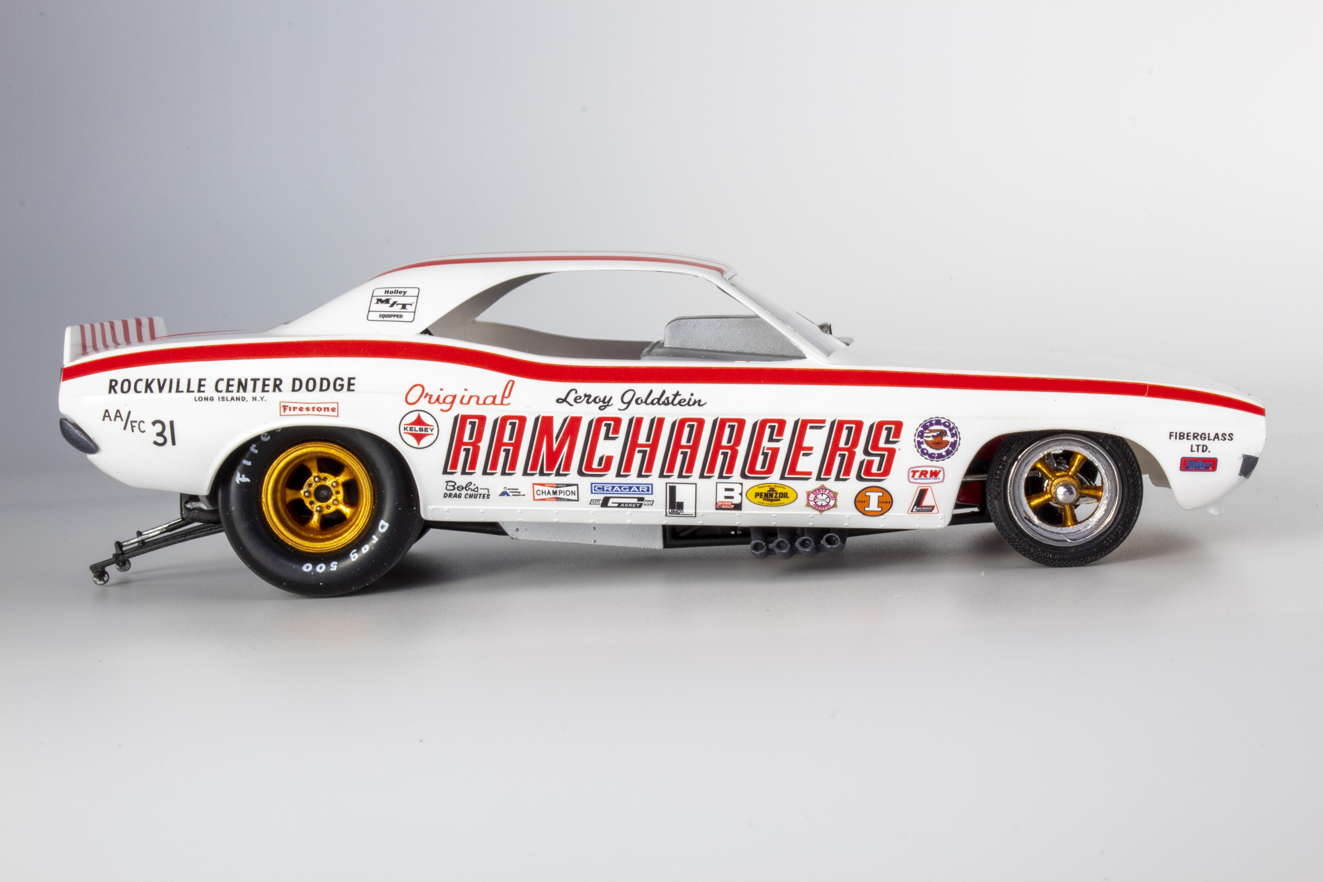 MPC 1/25 scale Ramchargers Funny Car plastic model kit review