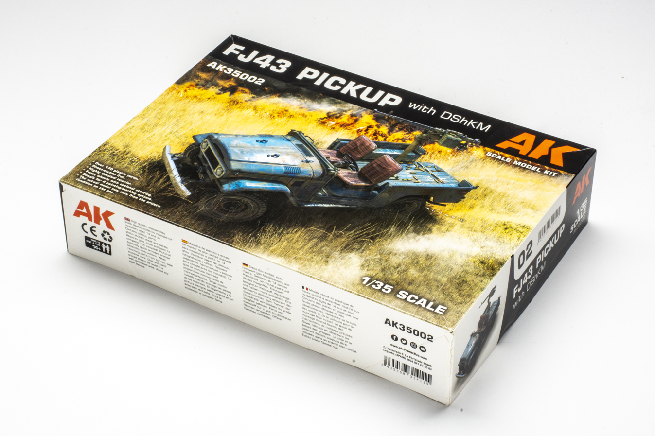 AK Interactive 1/35 scale FJ43 pickup with DShKM plastic