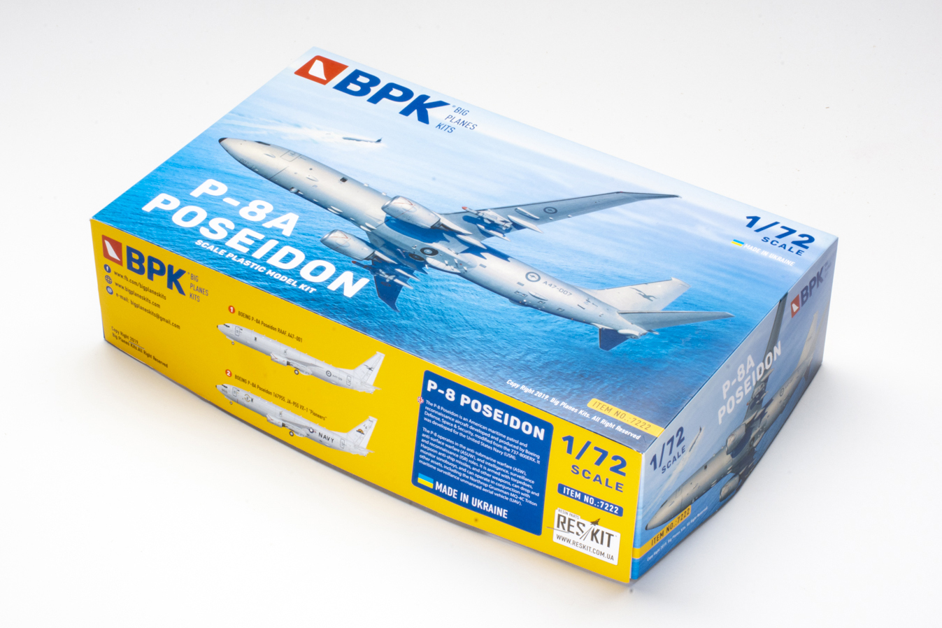 Big Planes Kits 1/72 scale P-8A Poseidon plastic model kit review |  FineScale Modeler Magazine