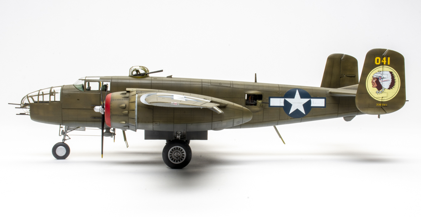 HK Models 1/48 scale B-25J Mitchell “Glazed Nose” plastic model