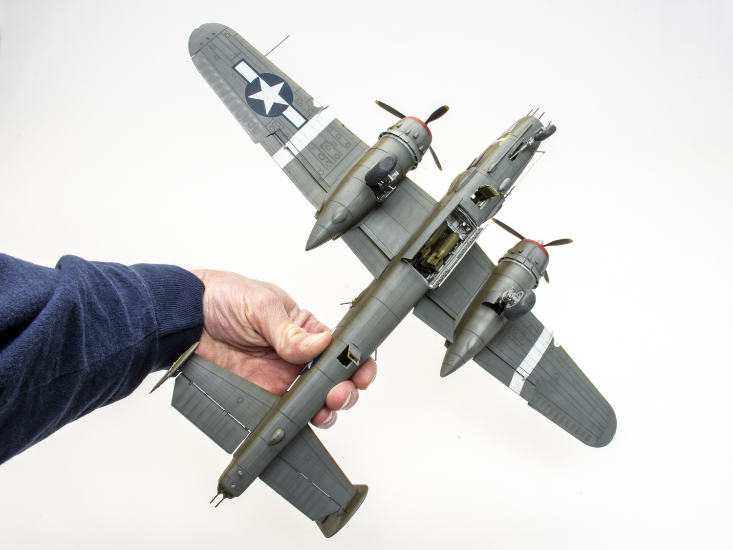 HK Models 1/48 scale B-25J Mitchell “Glazed Nose” plastic model