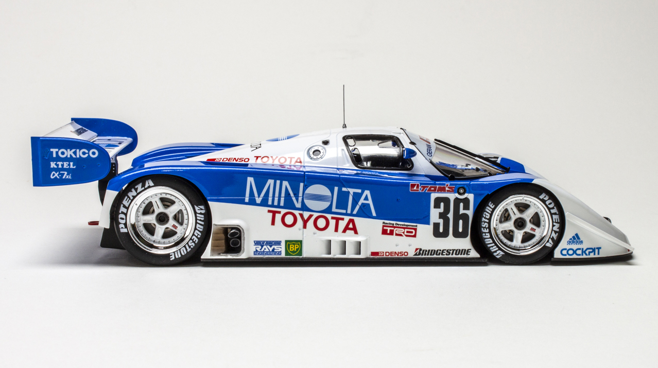 Hasegawa 1/24 scale Minolta Toyota 91C-V plastic model kit
