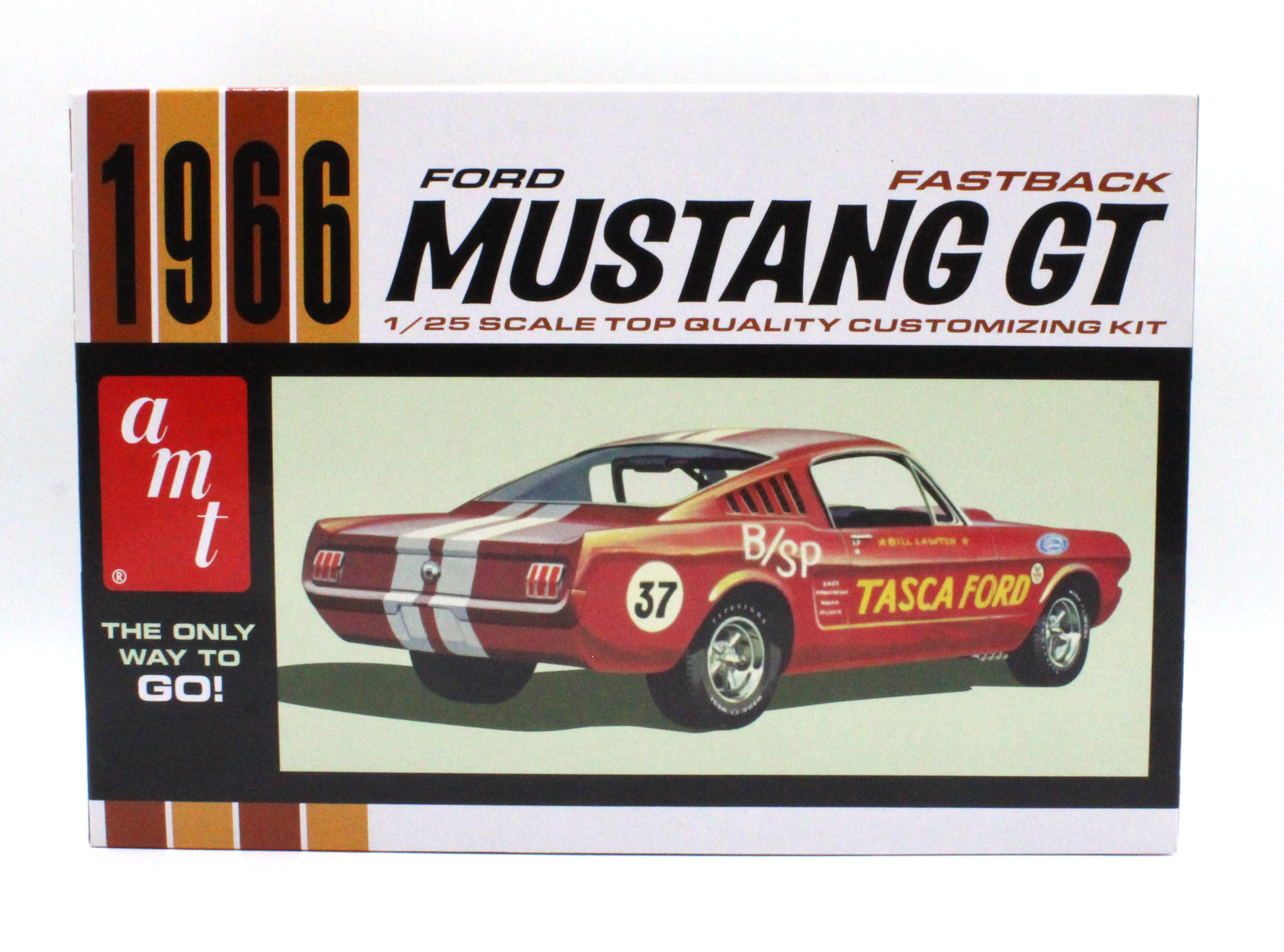 AMT 1/25 scale 1966 Ford Mustang GT Fastback 2+2 plastic model kit