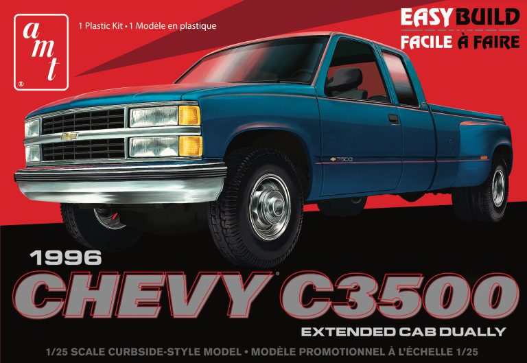 自動車 1/25 Chevy SILVERADO C-3500 Dually AMT 1/25 scale 1996 Chevy C3500 Extended Cab Dually plastic