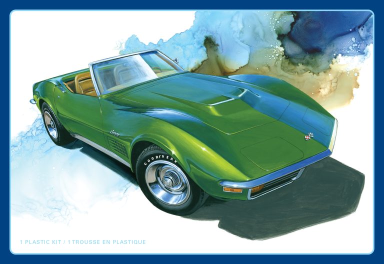 AMT 1/25 scale 1972 Corvette Roadster convertible plastic