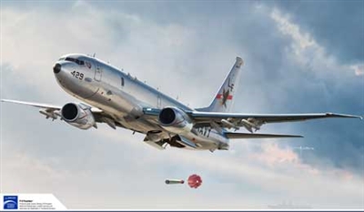 Academy 1/144 scale P-8A Poseidon plastic model kit review