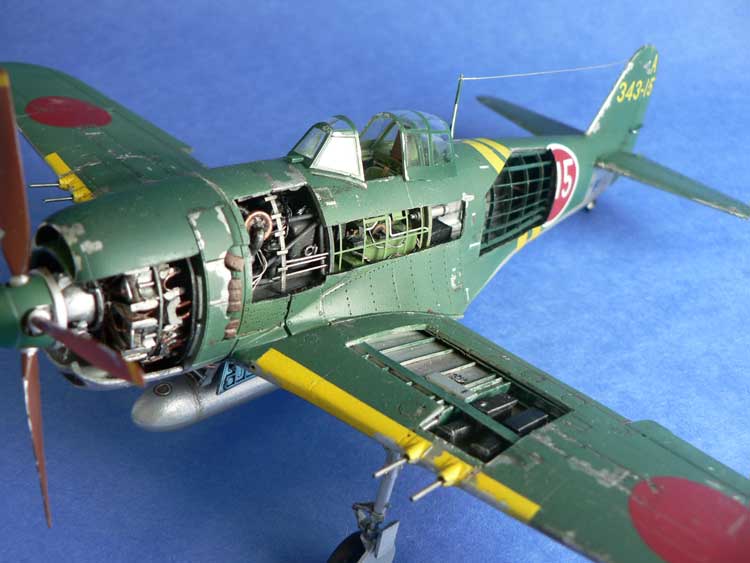 cutaway N1K2-J Shiden Kai aircraft