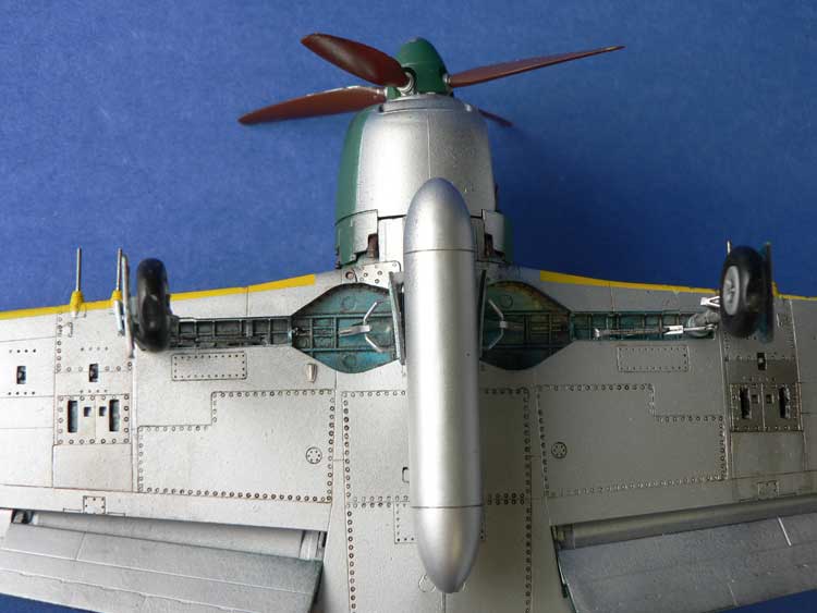 cutaway N1K2-J Shiden Kai aircraft
