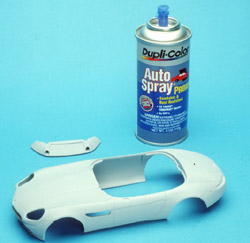 Can I use car spray paint on my model kit?