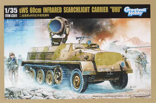 Maquette 1/35 GREATWALLHOBBY Ref L3511 German sWS 60cm Infrared Searchlight Maquette 1/35 GREATWALLHOBBY Ref L3511 German sWS 60cm Infrared Searchlight