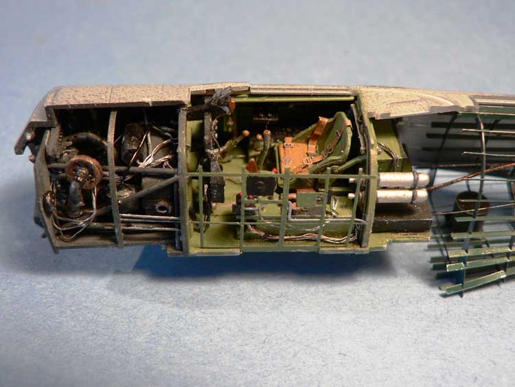 cutaway N1K2-J Shiden Kai aircraft