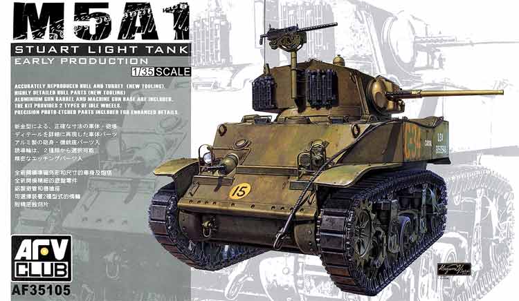 1/35AFVクラブ　 M5A1 スチュアート STUART AFV Club 1/35 scale M5A1 Stuart | Finescale Modeler Magazine